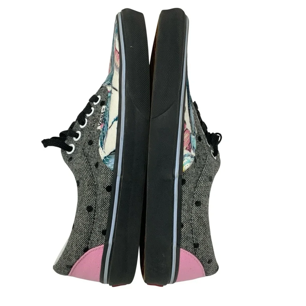 Vans‎ Womens Size 9 Sneakers Shoes Black Tropical Feather Low Top Skater #Lala